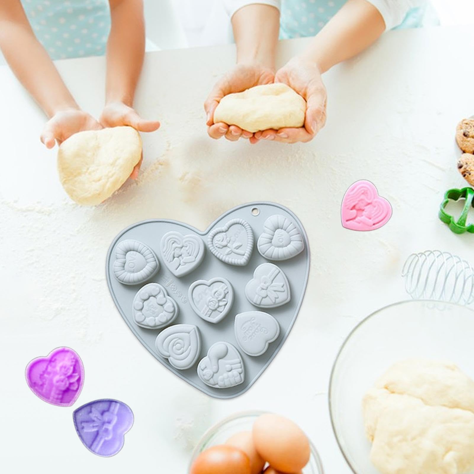 Amazon.co.jp: ベーキング用ハート型、ハート型ケーキチョコレート型