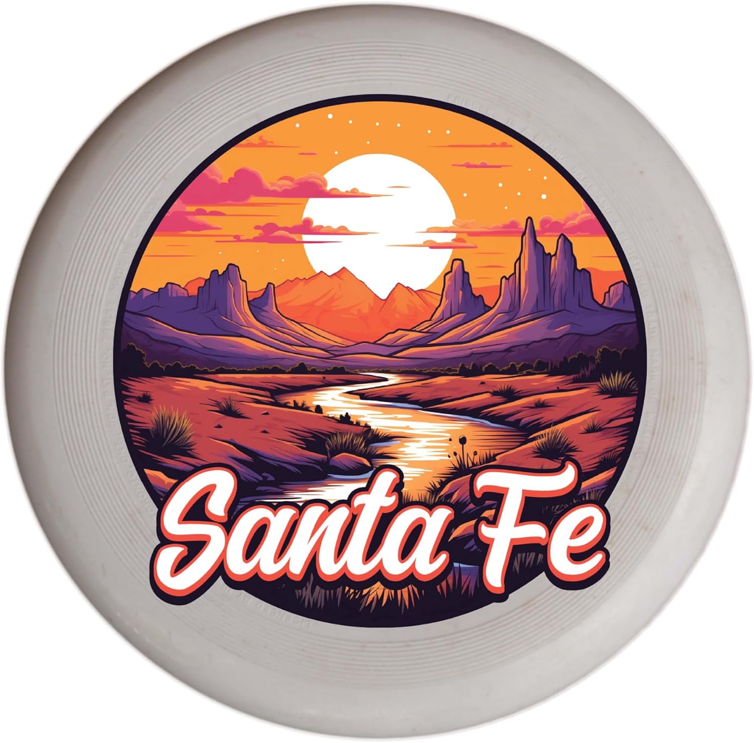 Santa Fe New Mexico Design D Souvenir Flying Disc 4-Pack