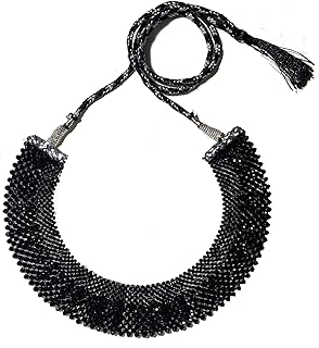 Mandi Crystal Choker Mat Design Multi Layered Traditional Indian Necklace Bollywood Ethnic Fashion Wedding Jewelry for Women Girls