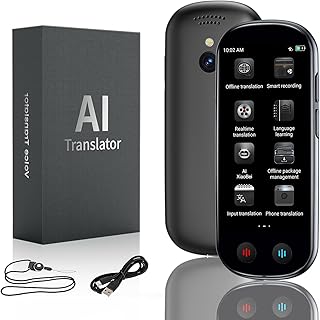 FancyDove AI Translator Device, Real-Time Two-Way Instant Voice Translator, 149 Languages Translator, Voice &amp; Photo Transl...