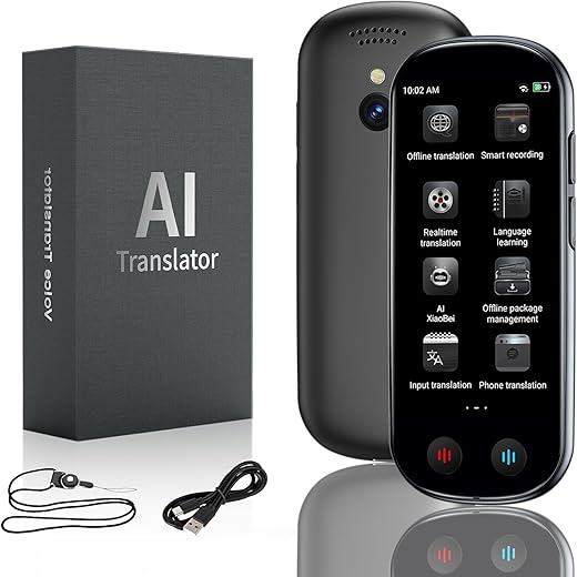 FancyDove AI Translator Device, Real-Time Two-Way Instant Voice Translator, 149 Languages Translator, Voice &amp; Photo Transl