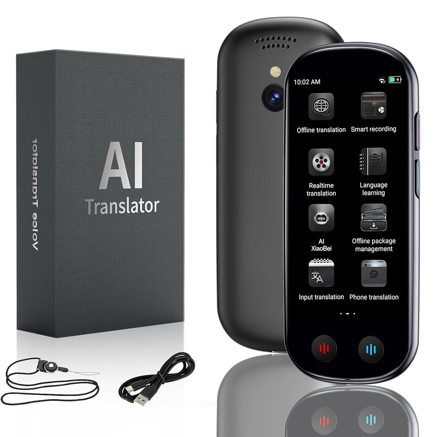 FancyDove AI Translator Device, Real-Time Two-Way Instant Voice Translator, 149 Languages Translator, Voice & Photo Transl
