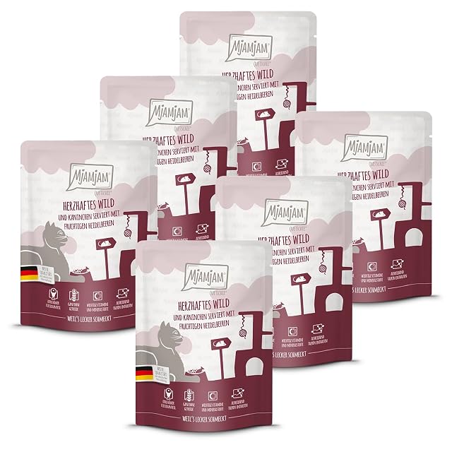 MjAMjAM - comida húmeda premium para gatos - Quetschie