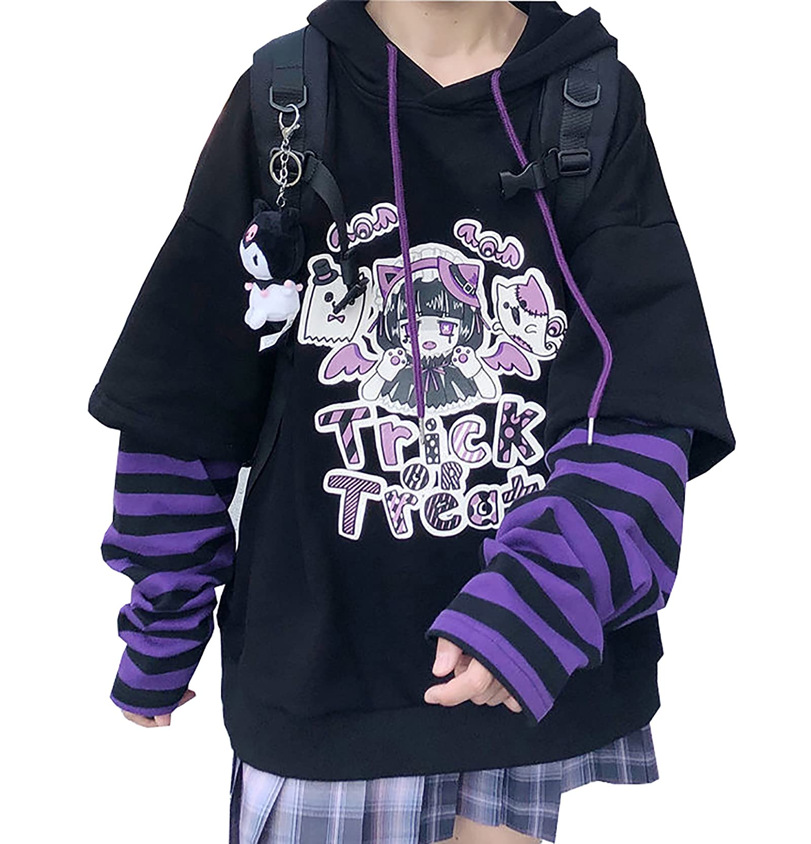 Amazon.co.jp: [TOWYYO] Trick Or Treat ハロウィーン パーカー 病み  