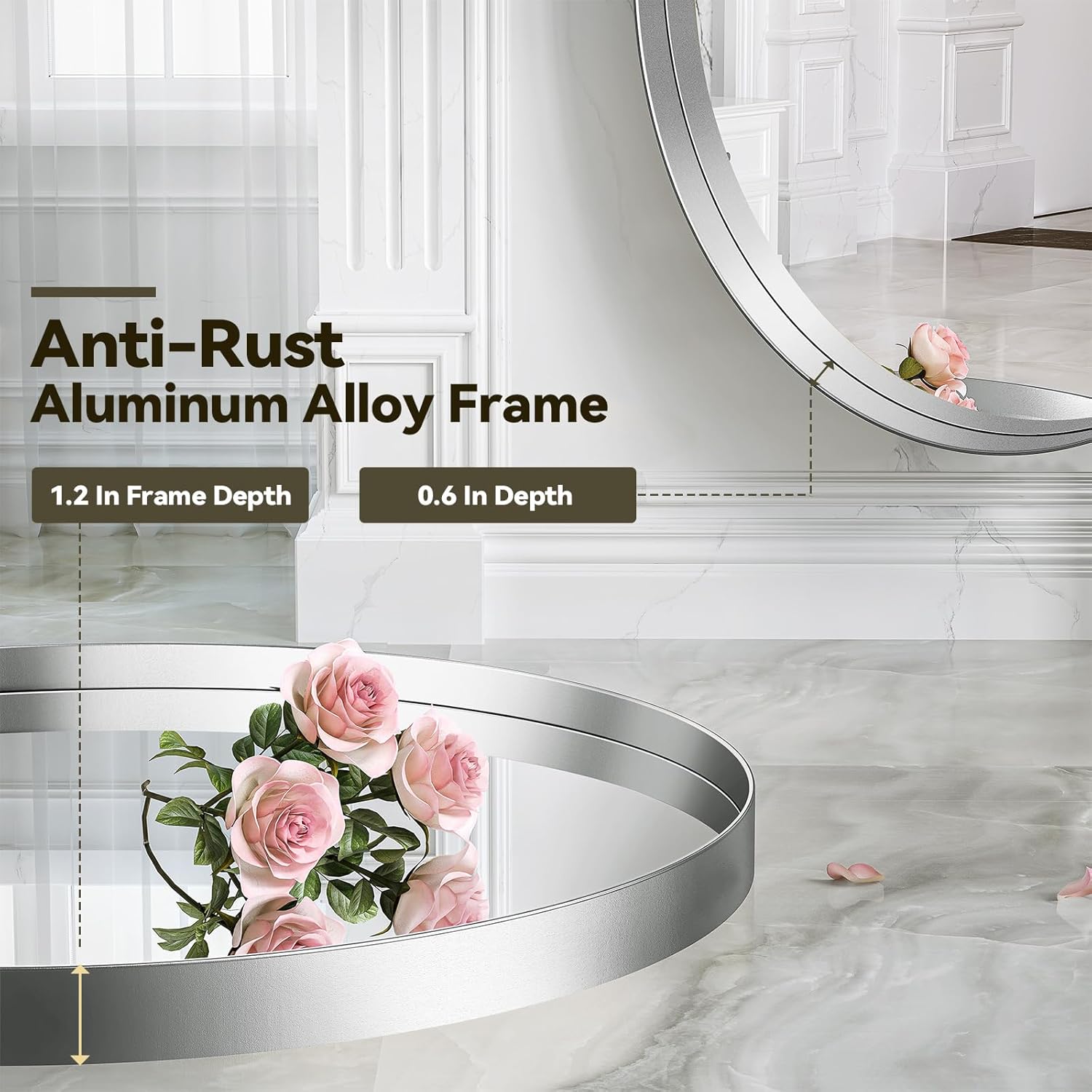 Detailed view of the anti-rust aluminum alloy frame