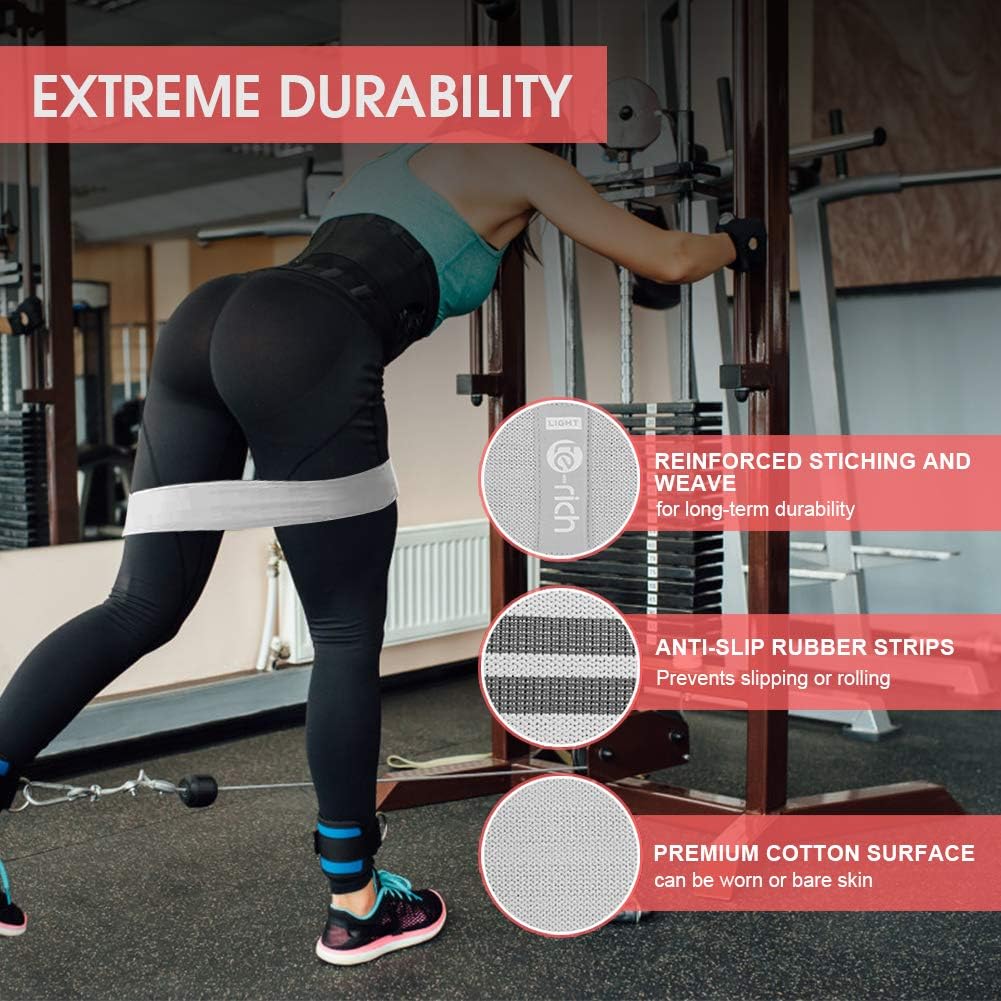 Resistance Bands Set 3, Booty Exercise Bands, Resistance Bands for Women Butt and Legs, Glute, Squat - Home Gyms Fitness Workout Equipment