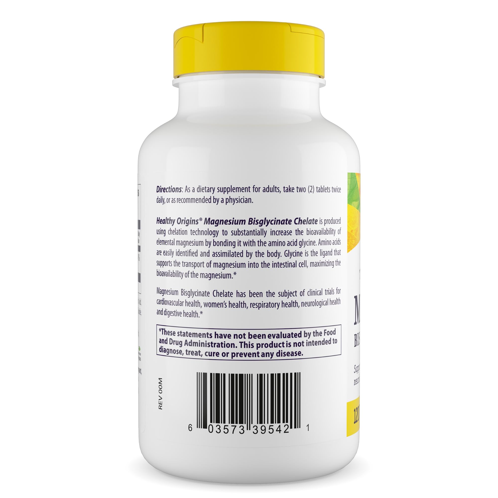 Healthy Origins Magnesium Bisglycinate Chelate (Chelamax®) 200mg, 120 Tablets — Amazon image 2
