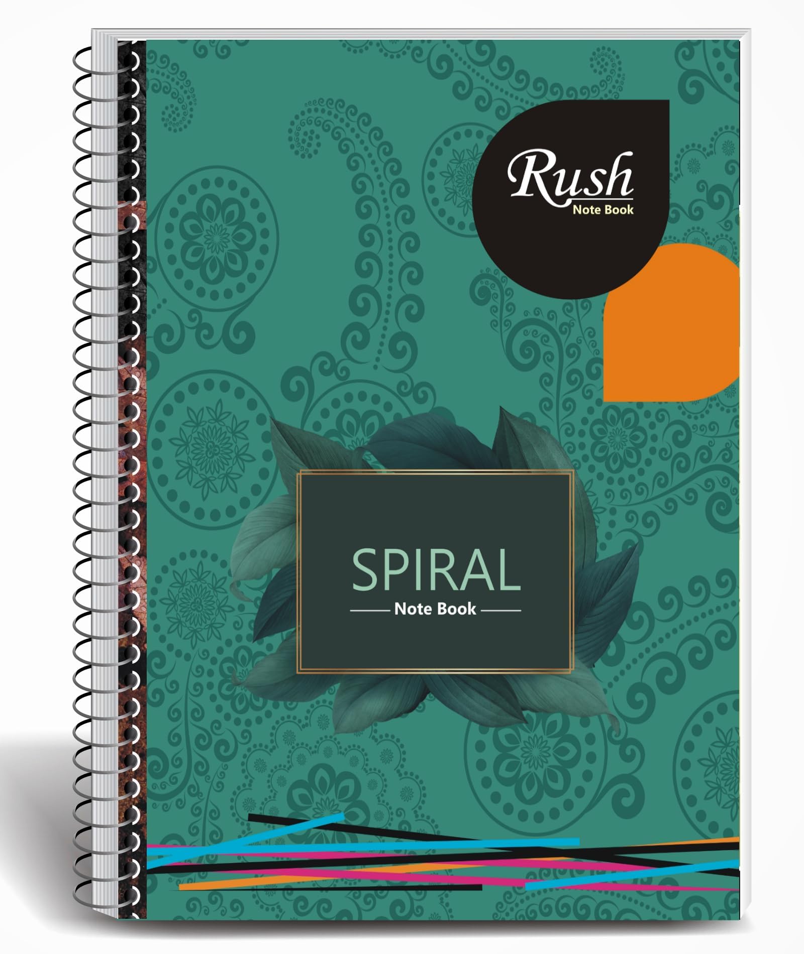 RUSH NOTE BOOKS Semi Rough A4 Spiral Notebook Unruled 400 Pages Notebook | Rough Notebooks 400 Pages Cheap | A4 Size Spiral Notebooks For Students 400 Pages | Rough Notebook | Unruled Spiral Notebook