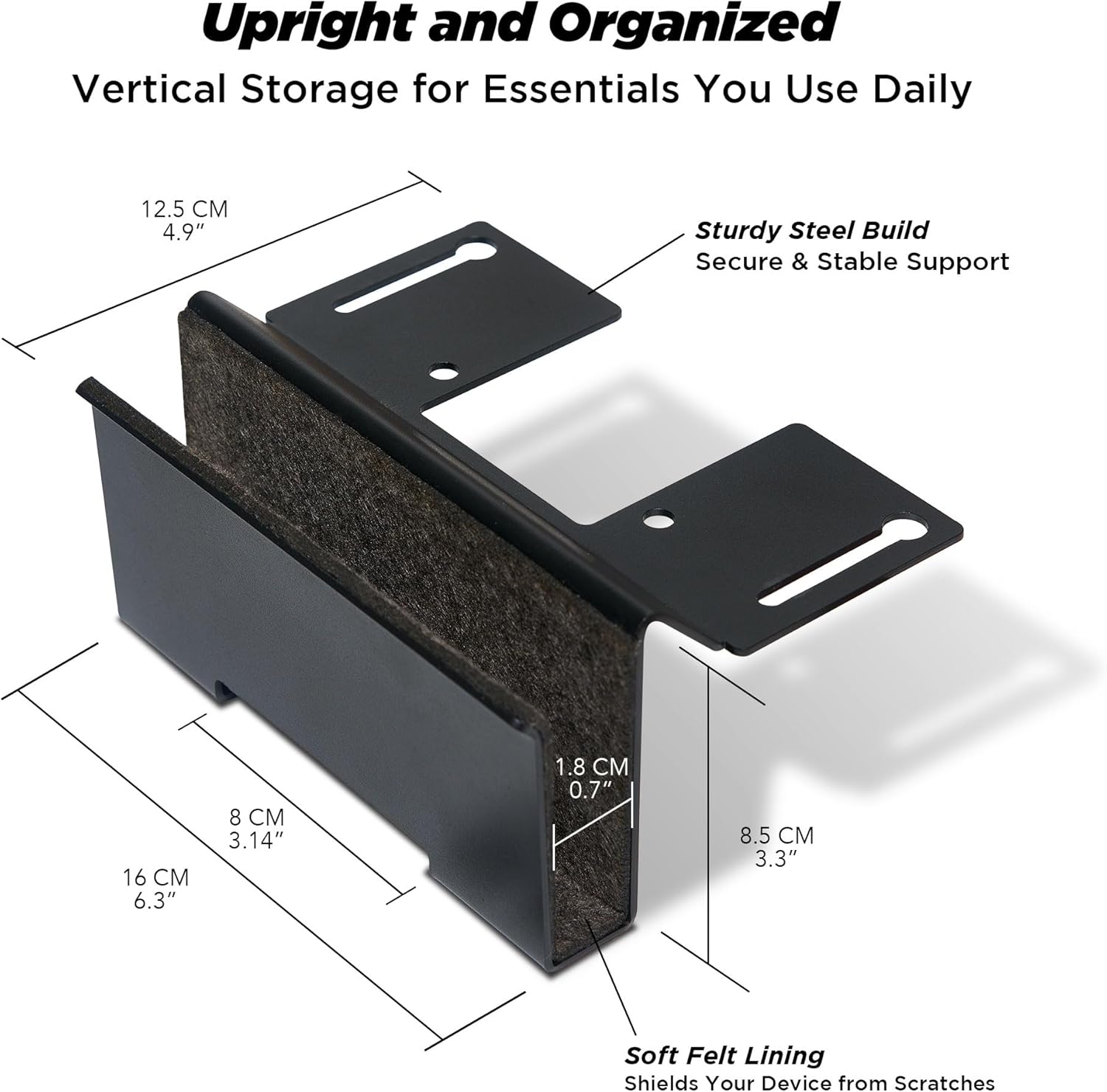 Moodular Wooden Monitor Stand Walnut with Add-on Accessories Laptop Tray, Vertical Laptop Tray, Phone Stand for MagSafe, Tablet Stand
