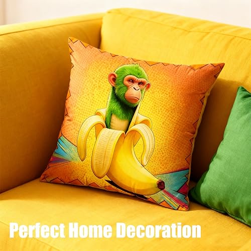 Miniatura 3 de Fundas de almohada italianas Brainrot de 18 x 18 pulgadas, juego de 4 fundas de cojín Itlian Brainrot para decoración del hogar para el hogar