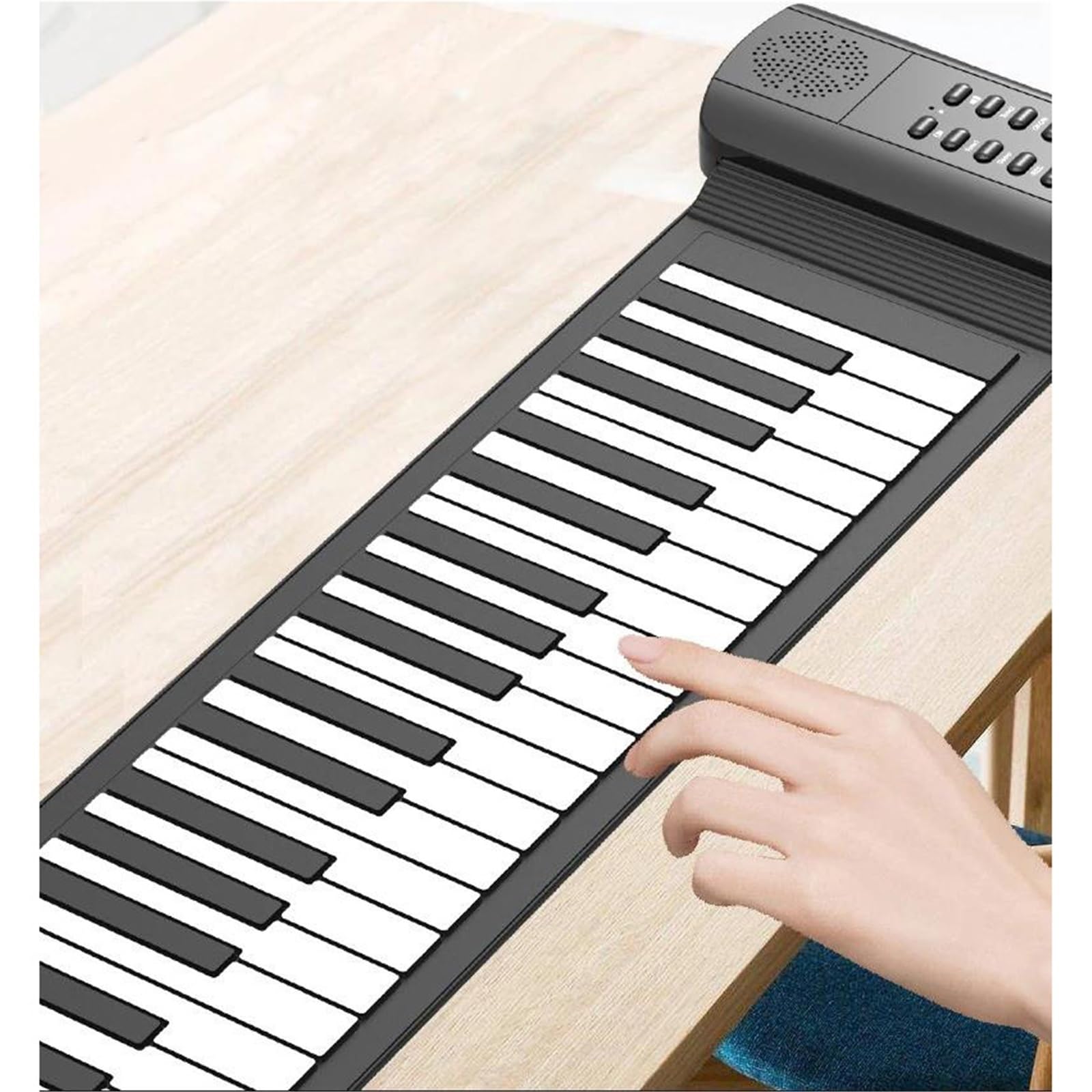 Profesjonalne Pianino Elektroniczne 61 Klawiszowy Ręcznie Zwijany Elektroniczny Instrument Muzyczny W Formie Pianina Pogrubiony Silikon Przenośny