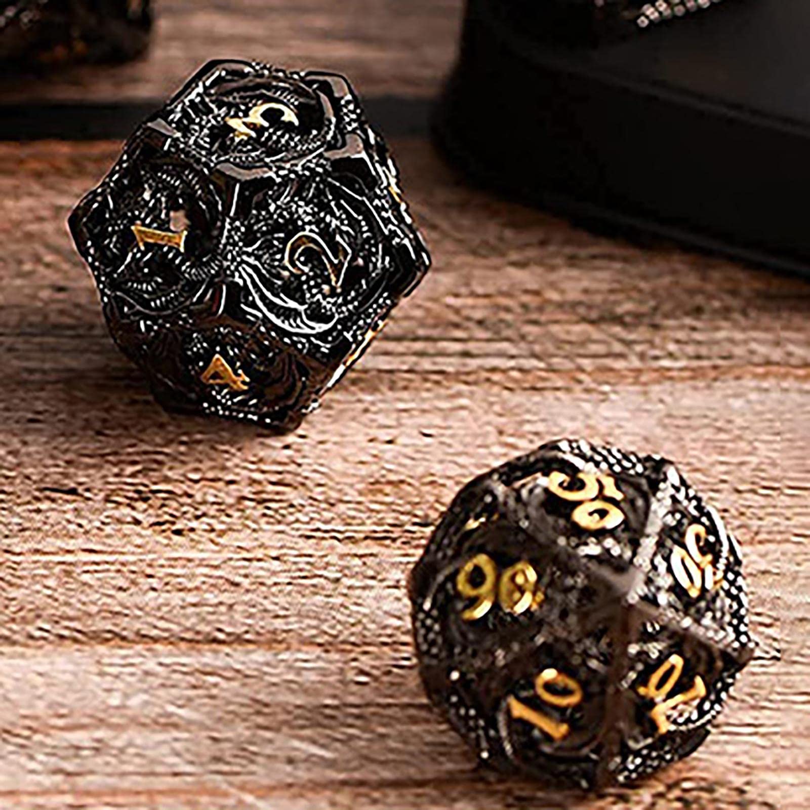 Juego de Dados, Hollow D & and Dungeon Polyhedral Metal, Estilo Punk, Juego de rol RPG Explorer MTG