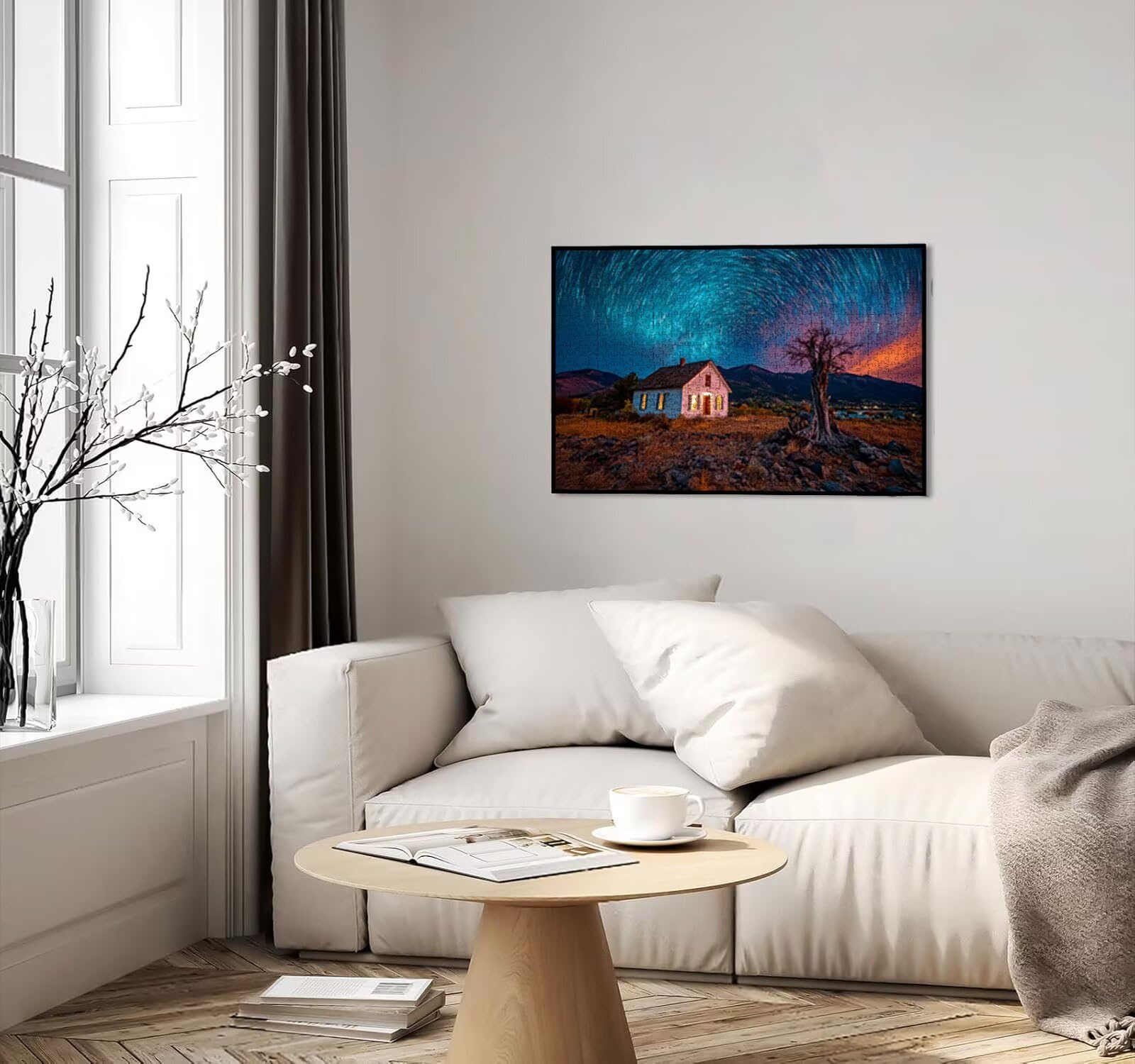 Puzzle 1000 sztuk, Abstrakcja Gwiazda 3D Puzzle dla dorosłych Wyzwanie, Artystyczne Puzzle Edukacja, Zabawne i stymulujące dekoracyjne puzzle dla rodziny, jako prezent i dekoracja ścian R6KH-892