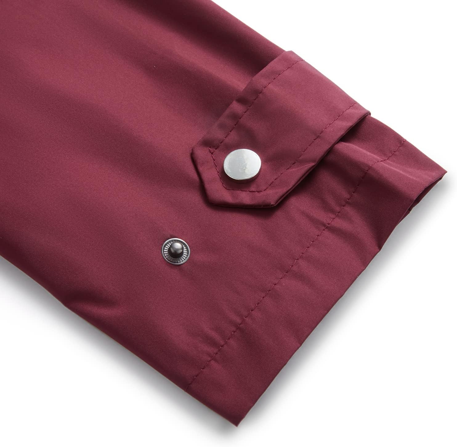 Women's Hooded Rain Jacket Long Waterproof Raincoat Casual Full Zip Anorak Midi Windbreaker Pockets - Image 7