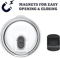 Vista 8 de YETI Rambler - Taza apilable de 14 onzas, aislada al vacío, acero inoxidable con tapa MagSlider, acero inoxidable