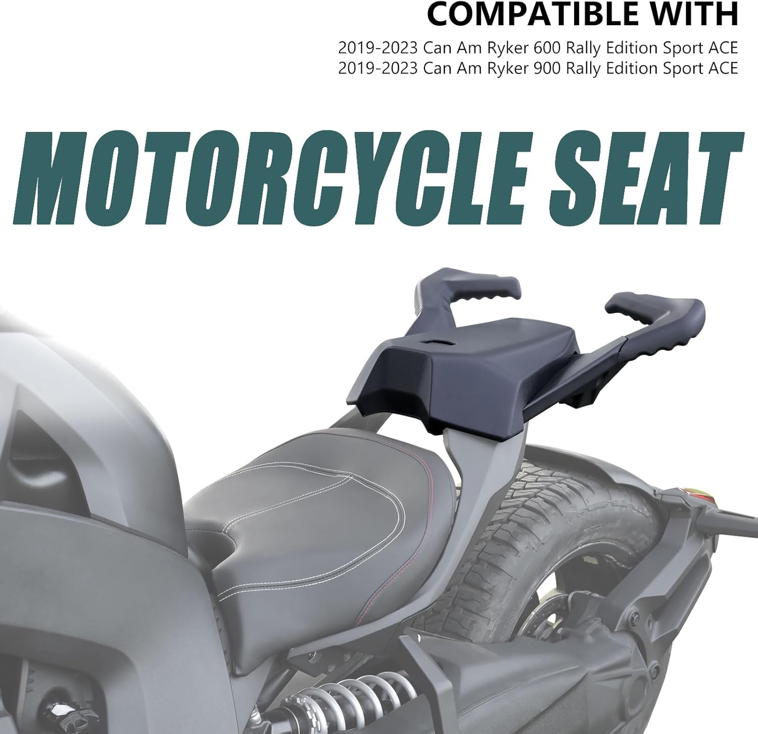 Rear Passenger Seat Compatible with Can-Am Ryker Ryker 600 900 (MAX Mount 219400800 Required)