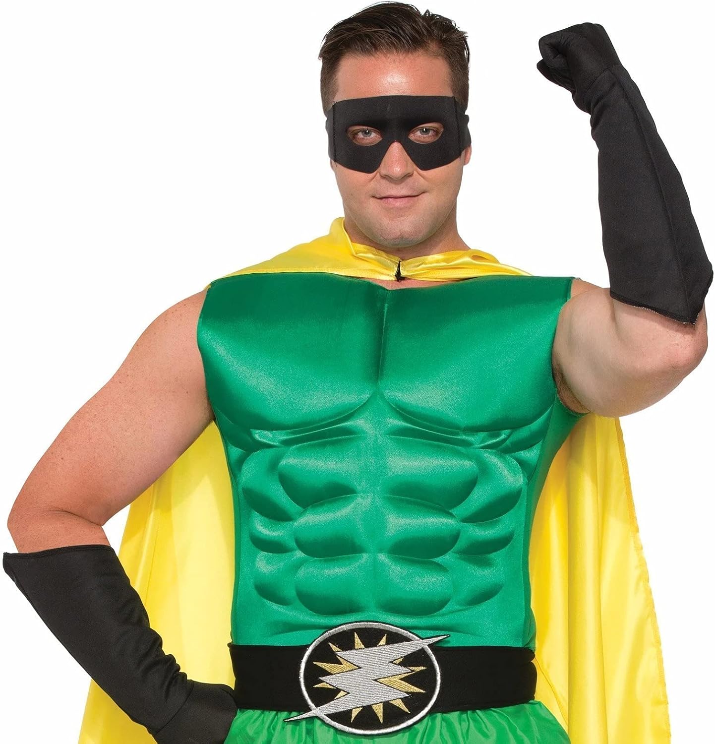 Rubies Adult Forum Hero Muscle Chest, Green, Standard