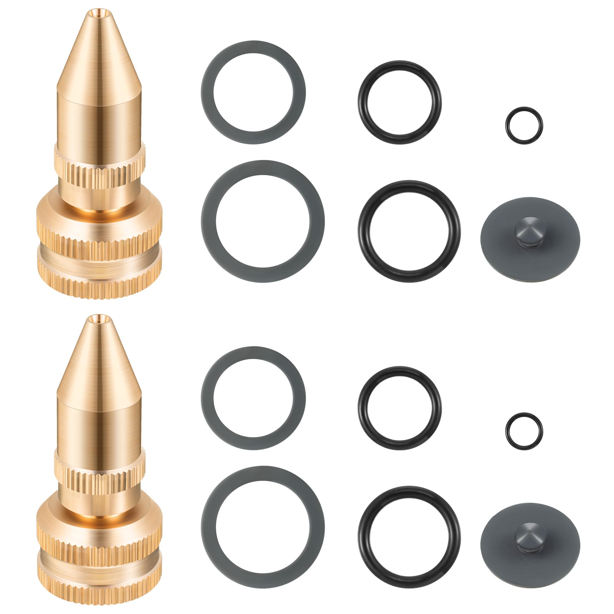 Feekoon 2 Pack Brass Adjustable Nozzle Compatible with Roundup 181538