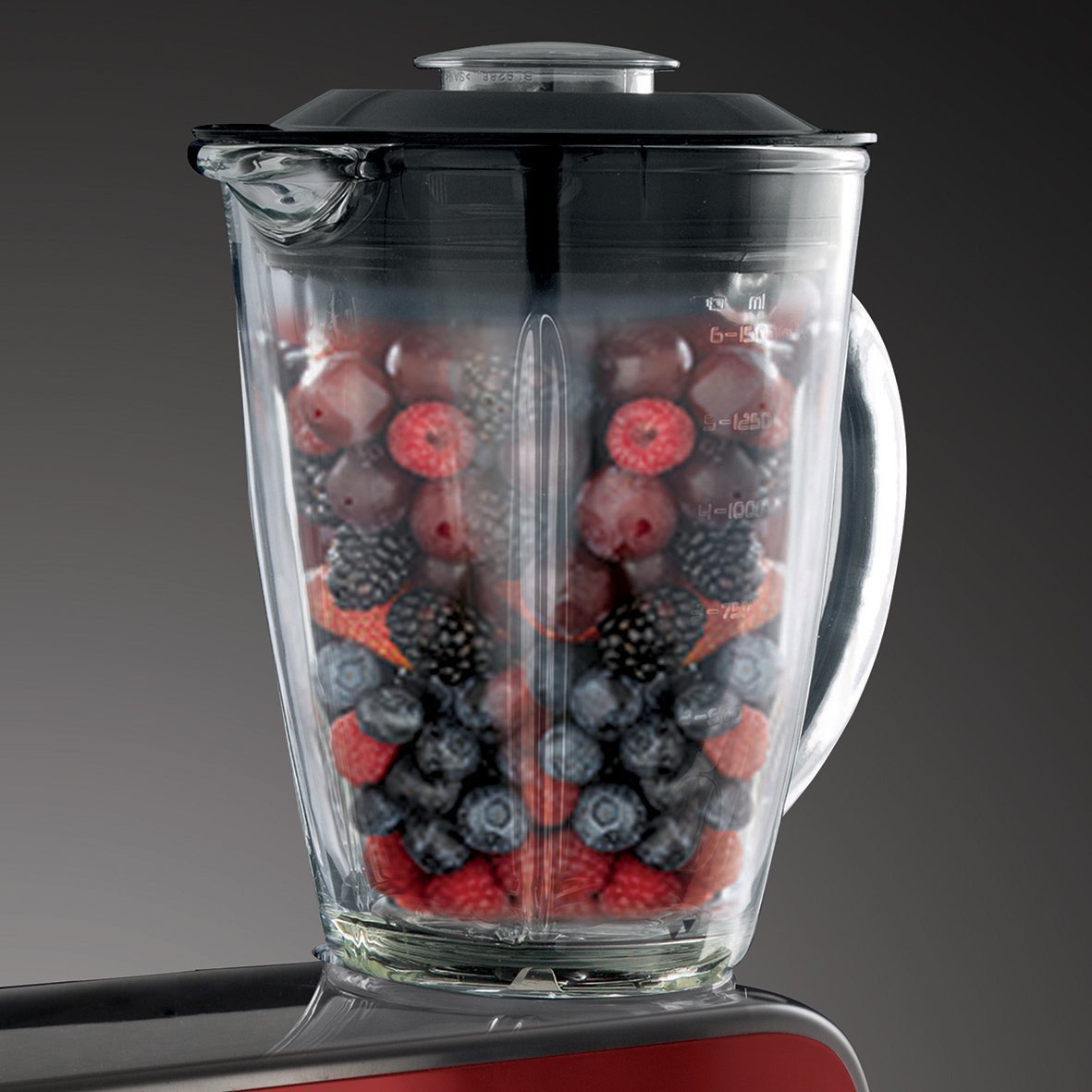 Russell Hobbs Planetaria, Impastatrice Con Movimento Planetario, Ciotola 5 L, Frusta Piatta, Gancio Da Impasto, Frusta A Filo, Bicchiere Frullatore, Desire Kitchen Machine, Rosso 23480-56