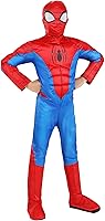 Vista 1 de MARVEL Boys Deluxe Spider Man Costume, Kids Spiderman Superhero Halloween Costume for Child - Officially Licensed