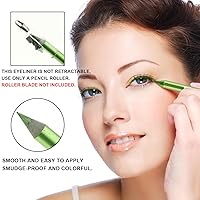 Vista 8 de Juego de 3 lápices delineadores de ojos coloridos, lápiz de sombra de ojos, kit de delineador de ojos perlado metálico con purpurina para mujeres