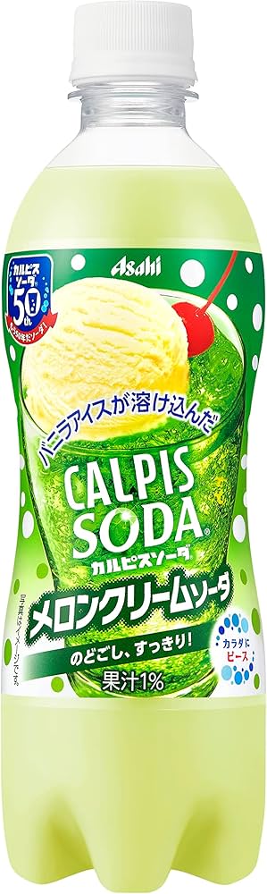 Amazon.co.jp: アサヒ飲料 カルピスソーダ メロンクリームソーダ 500ml
