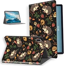 for Samsung Galaxy Tab S7 FE 12.4" Tablet 2023 Case–PU Leather Folio Cover with Auto Sleep/Wake,Stand-Style Shockproof Protective Case for Galaxy Tab S7 FE,Forest Creatures Pattern