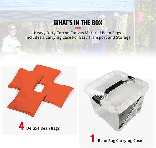 Miniatura 8 de Wild Sports Bolsas de Cornhole de tamaño reglamentario  Juego de 8 bolsas de lanzamiento de puf premium para juego de cornhole  Accesorios de