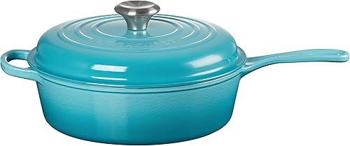 Le Creuset Hierro Fundido Esmaltado Signature Cassadou, 3.75 cuartos de galón., Caribe