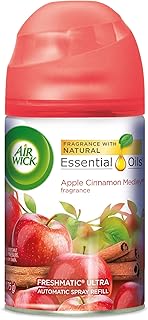 Air Wick Freshmatic Automatic Spray Air Freshener, Apple Cinnamon Medley Scent, 1 Refill 6.17 oz (Pack of 3)