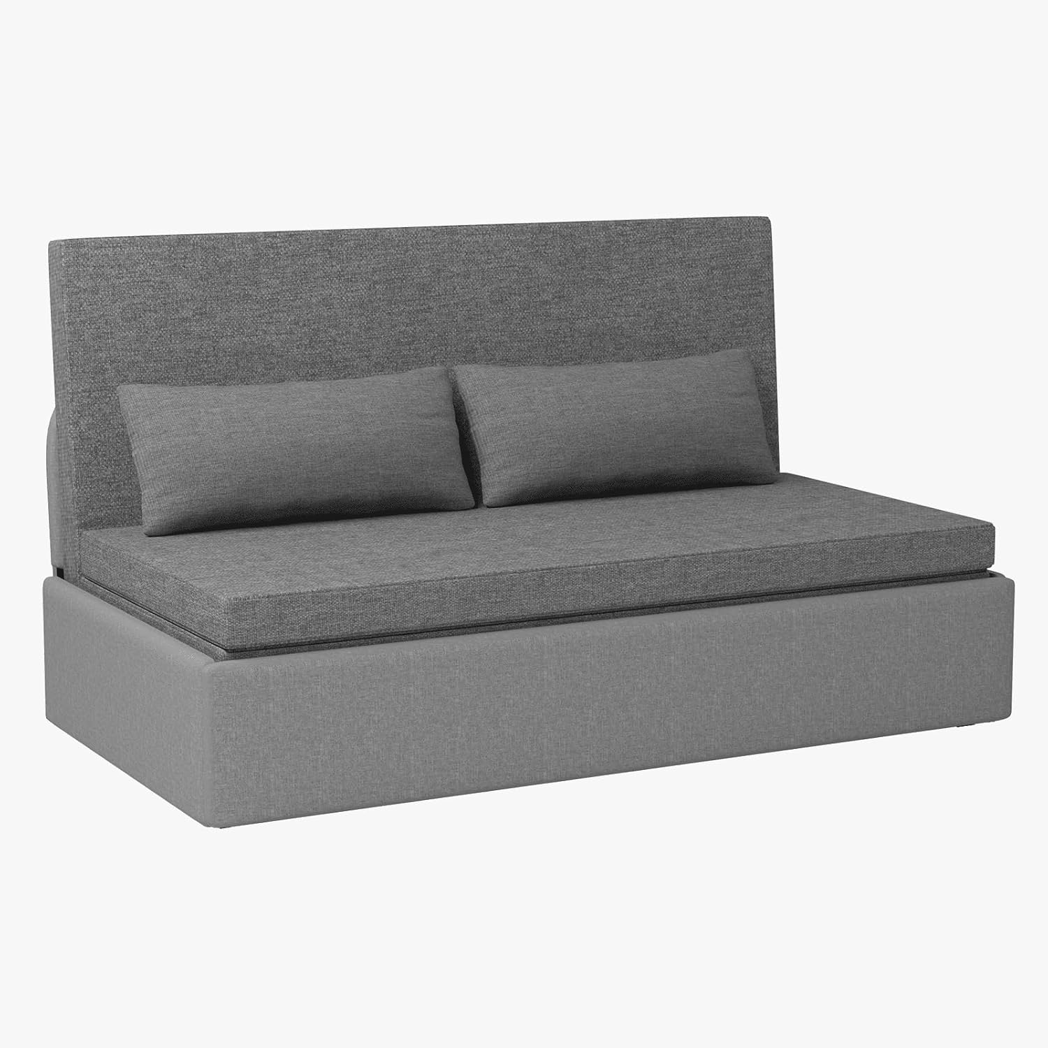 CECER Armless Pull Out Sofa Bed,Pullout Couch Bed with 2