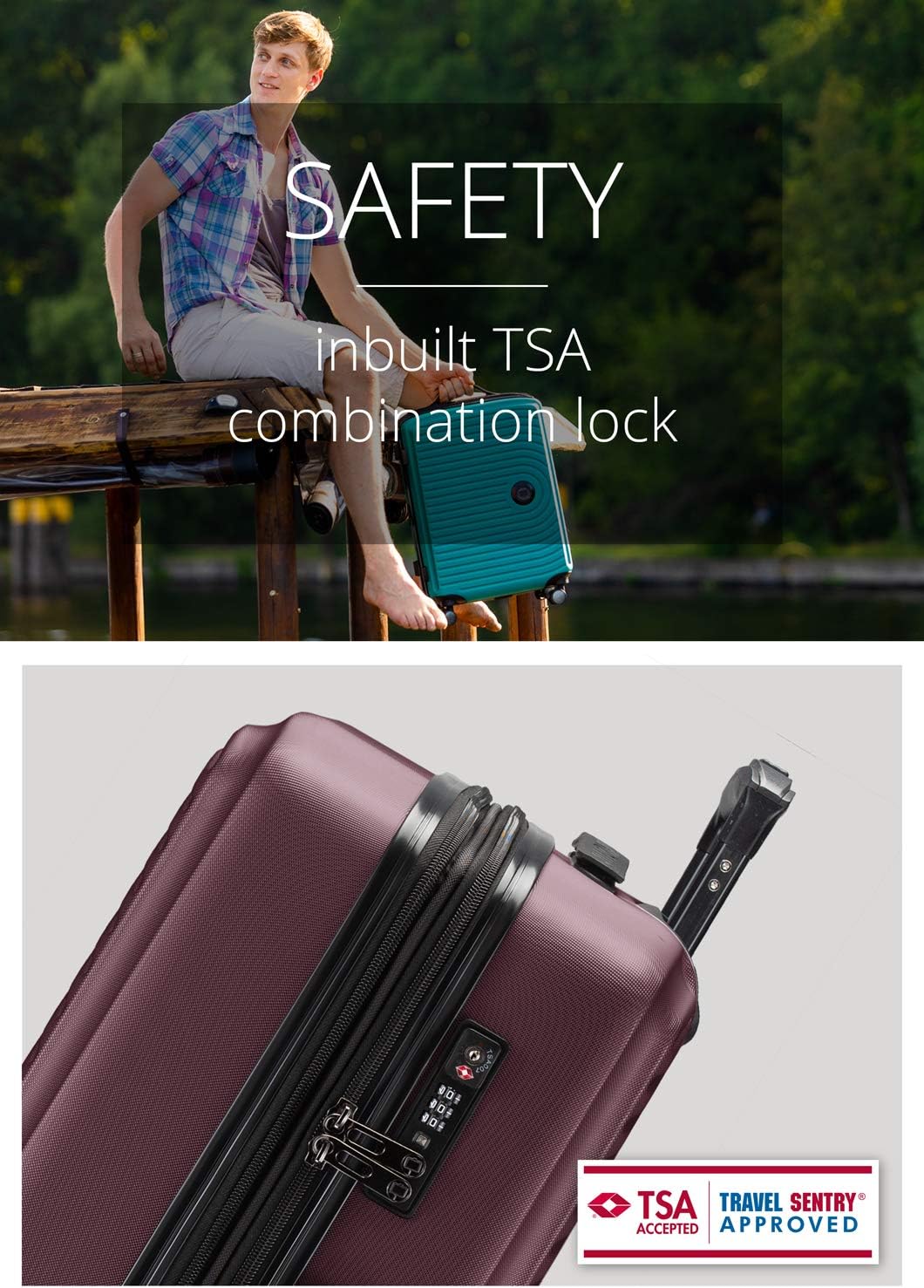 Hauptstadtkoffer MITTE - Medium Sized Hard Shell Suitcase, Expandable Check-in Luggage, TSA, 4 Double Spinner, 69 cm, 88 L,Burgundy