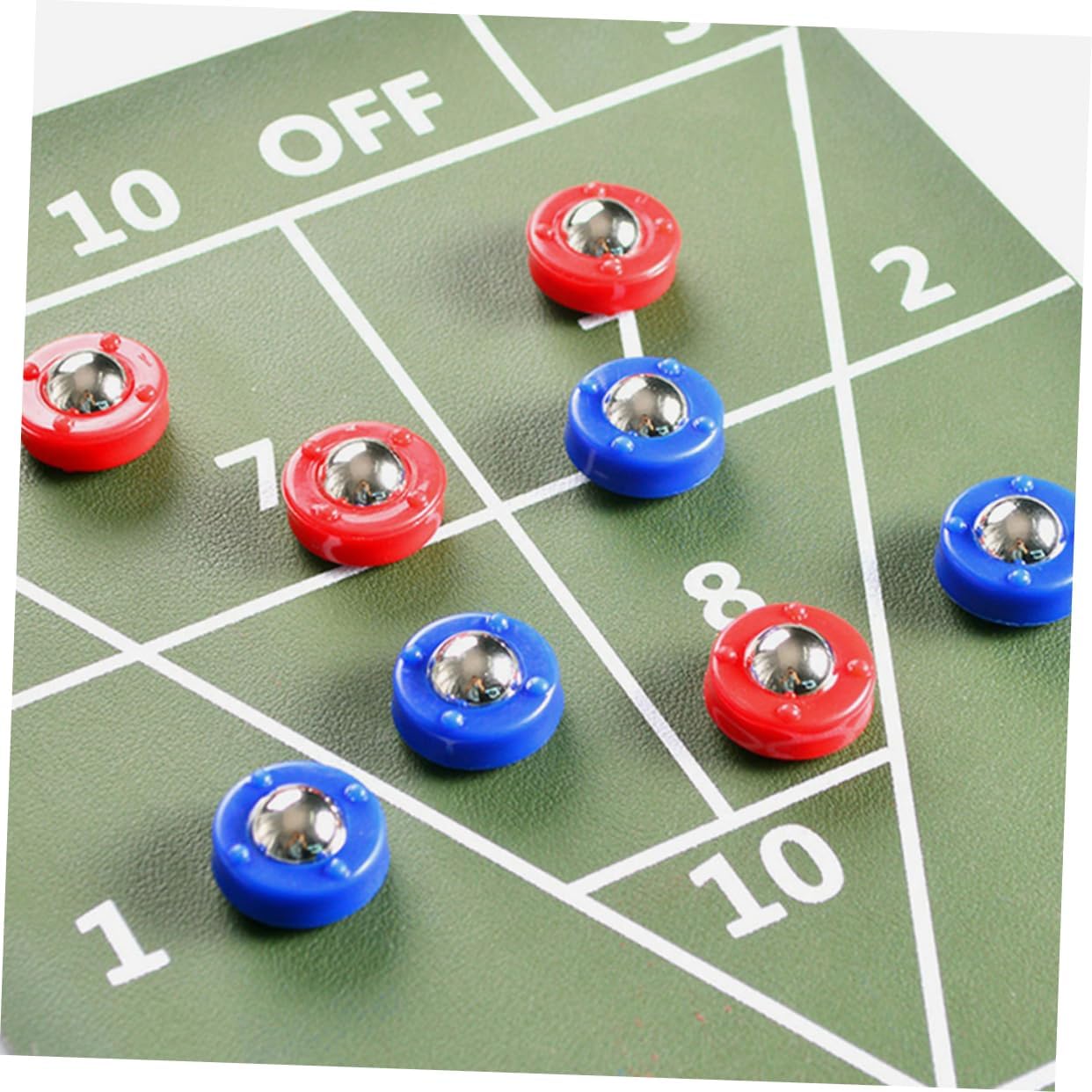 32Pcs Mini Shuffleboard Set Durable Tabletop Rollers for Sliding Bead Games Enhance Skills Fun for Adults for and Parties