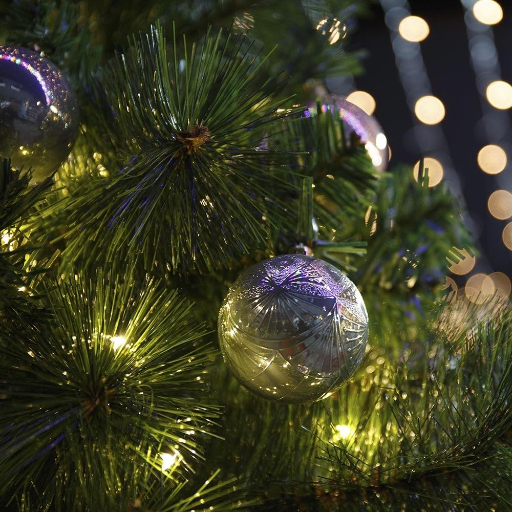 LOLAhome Medio árbol de Navidad de Pared Artificial Plegable de 210 cm