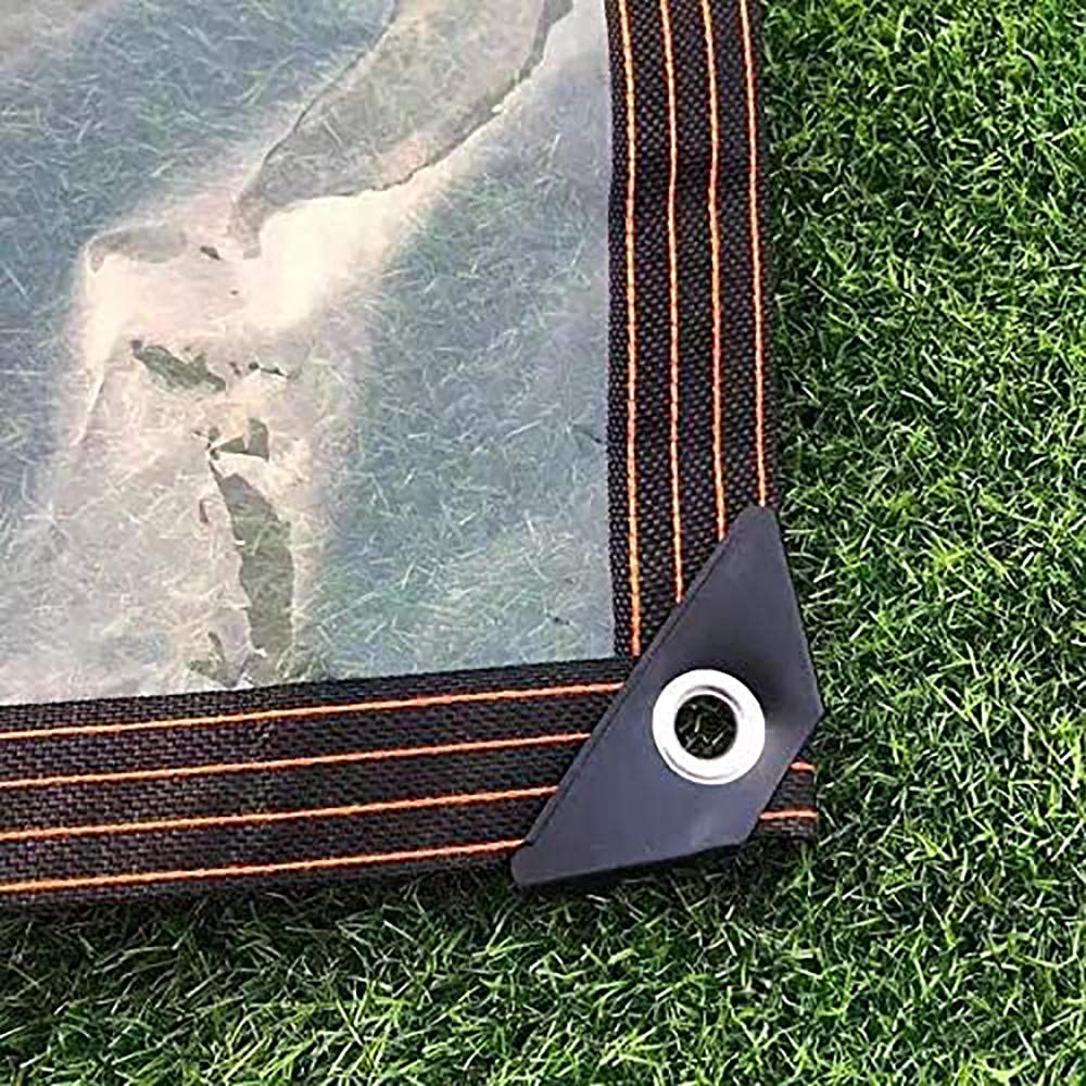 Tarpauline en Tissu Industriel, Clear Tarpaulin, Couverture de qualité bâche pour Le Camping en Plein air, Répulsif et UV stabilisé-3 * 4M