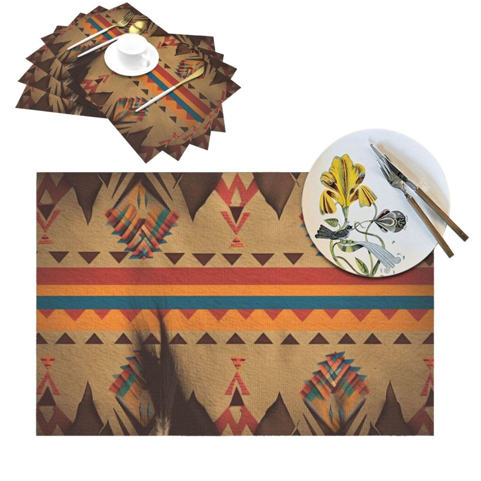 Sets de table amérindiens pour sublimer vos dîners de fête en famille