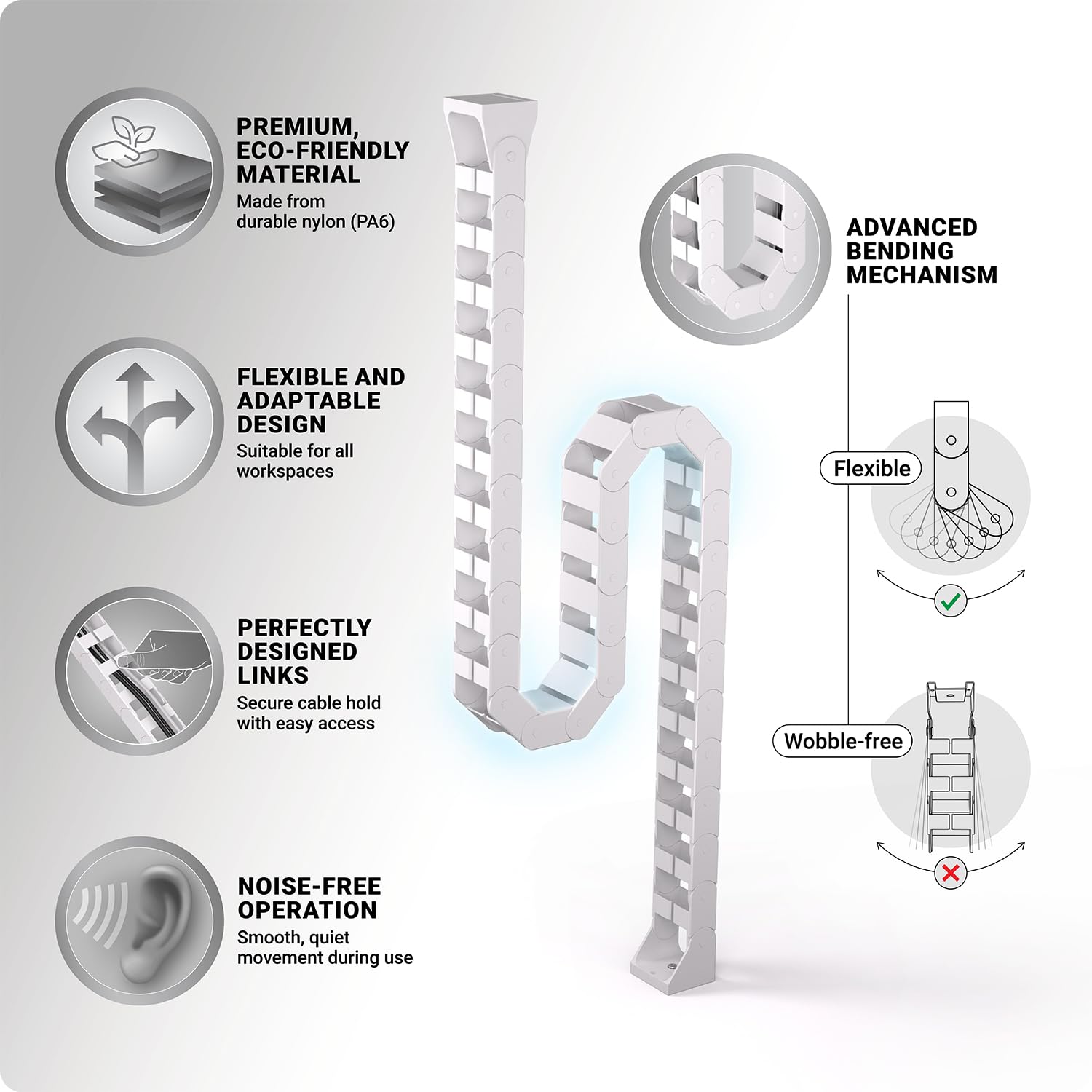 Organize Your Desk Cables with Vertebrae -5 Organize Your Desk Cables with Vertebrae -5