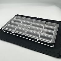 Vista 8 de Molde largo grande del chocolate del palillo del policarbonato 3D del fabricante del cilindro del caramelo de la bandeja de la PC de las cáscaras