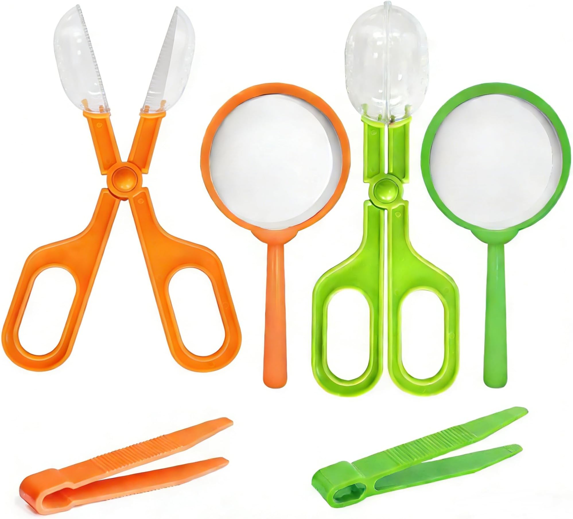 Bug Catcher for Kids,6 Pack Bug Hunting Kits for Children Explorer Toy Outdoor Kids Insect Explorer Kit including Insect Catching Scissors, Tweezers, Magnifying Glass