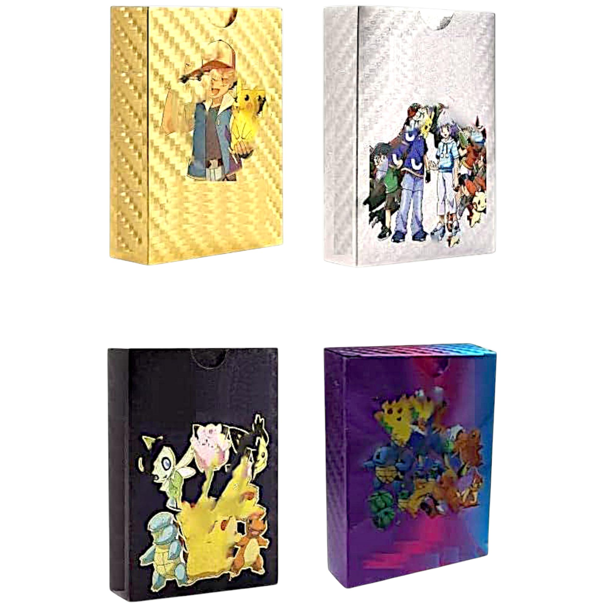 Pokemoncards Real 40 Card = 10 Golden +10 Silver+10 Black+10 Rainbow Cards  Pack Deck Set : Amazon.in: Toys & Games