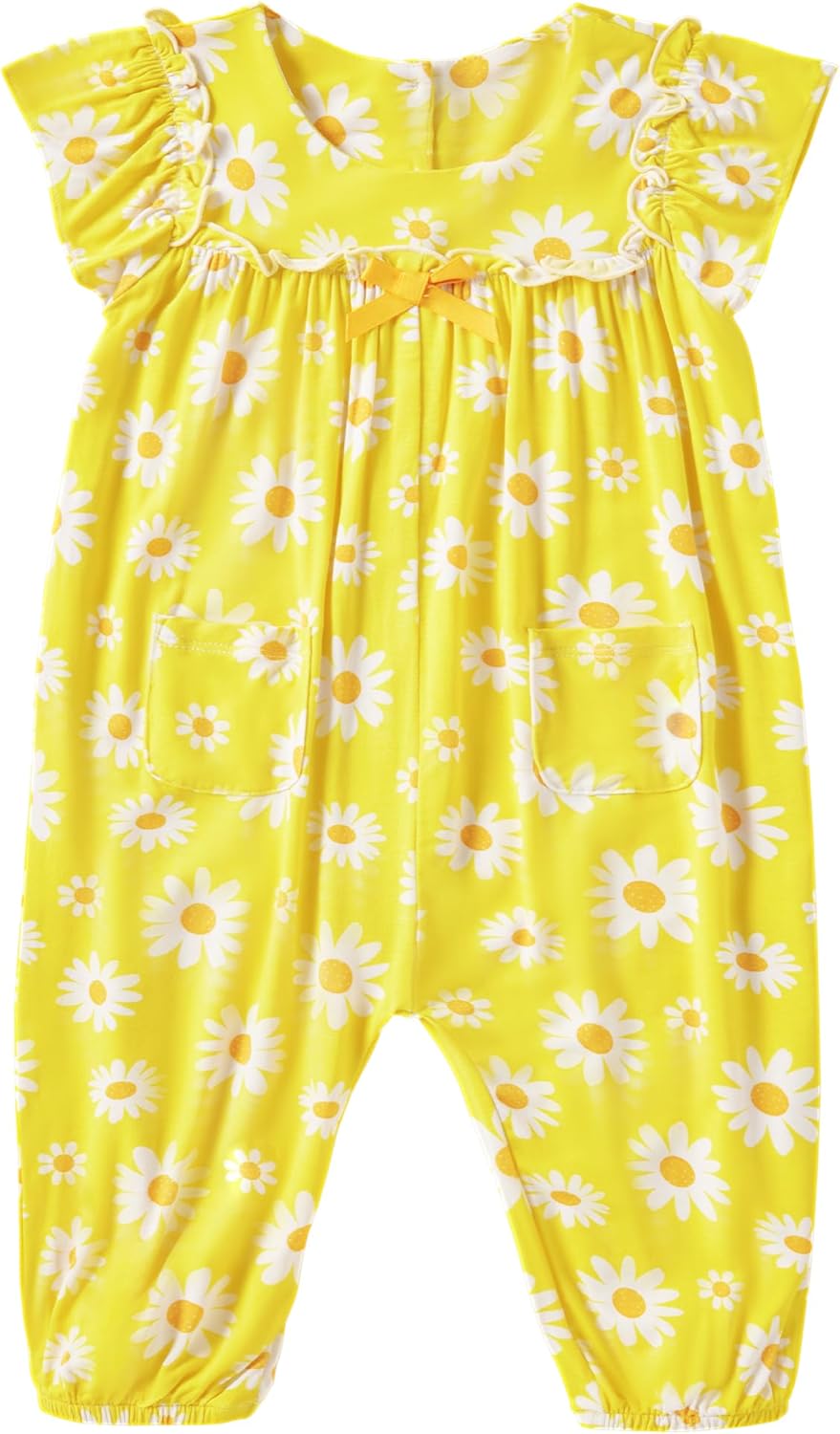 Baby Girl Romper Jumpsuit Toddler Girl's Sleeveless Clothes Viscose from Bamboo One-Piece Outfit