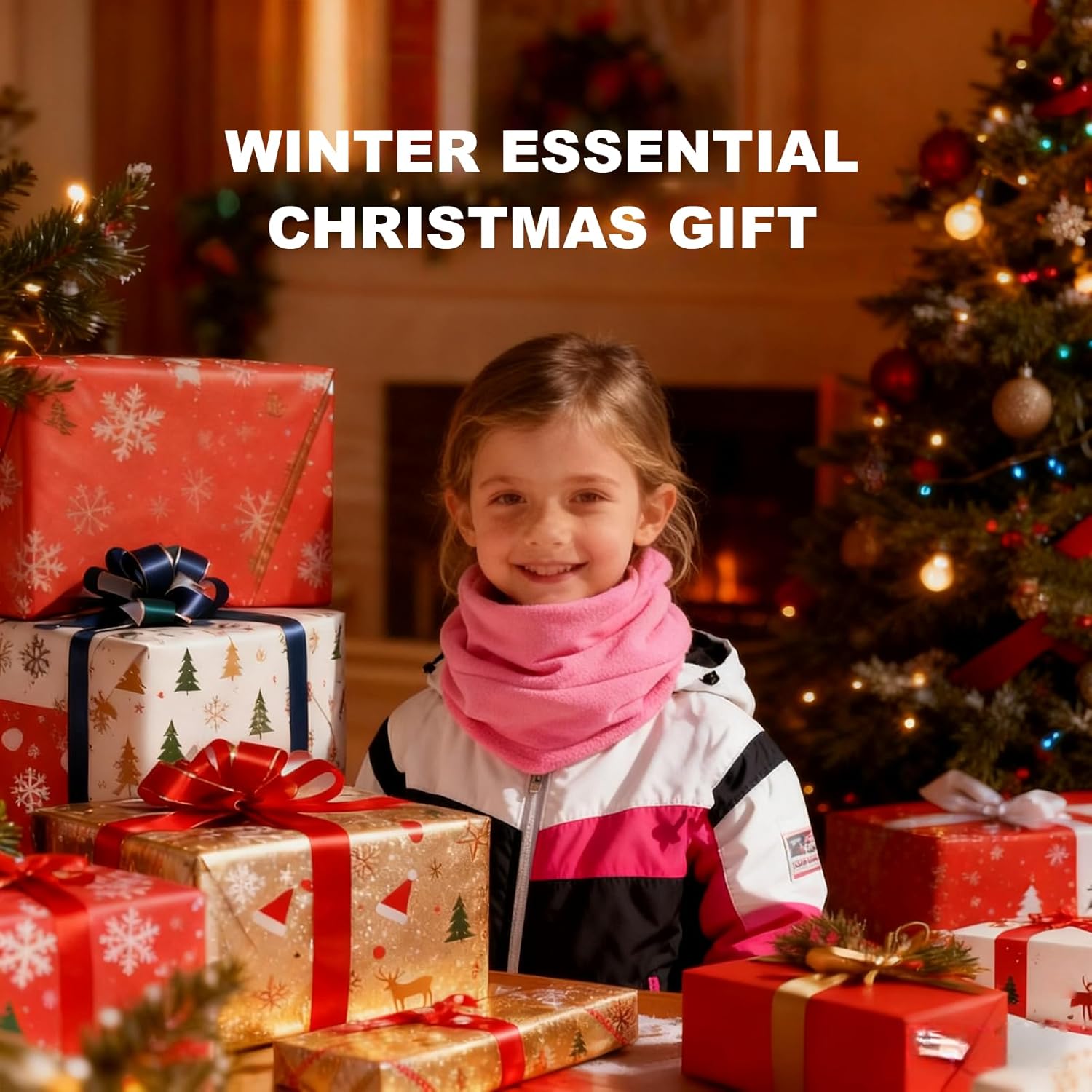 Your Choice Kids Balaclava Ski Cycling Face Mask for Cold Weather Girl Boy Children's Winter Outdoor Fleece - Image 7