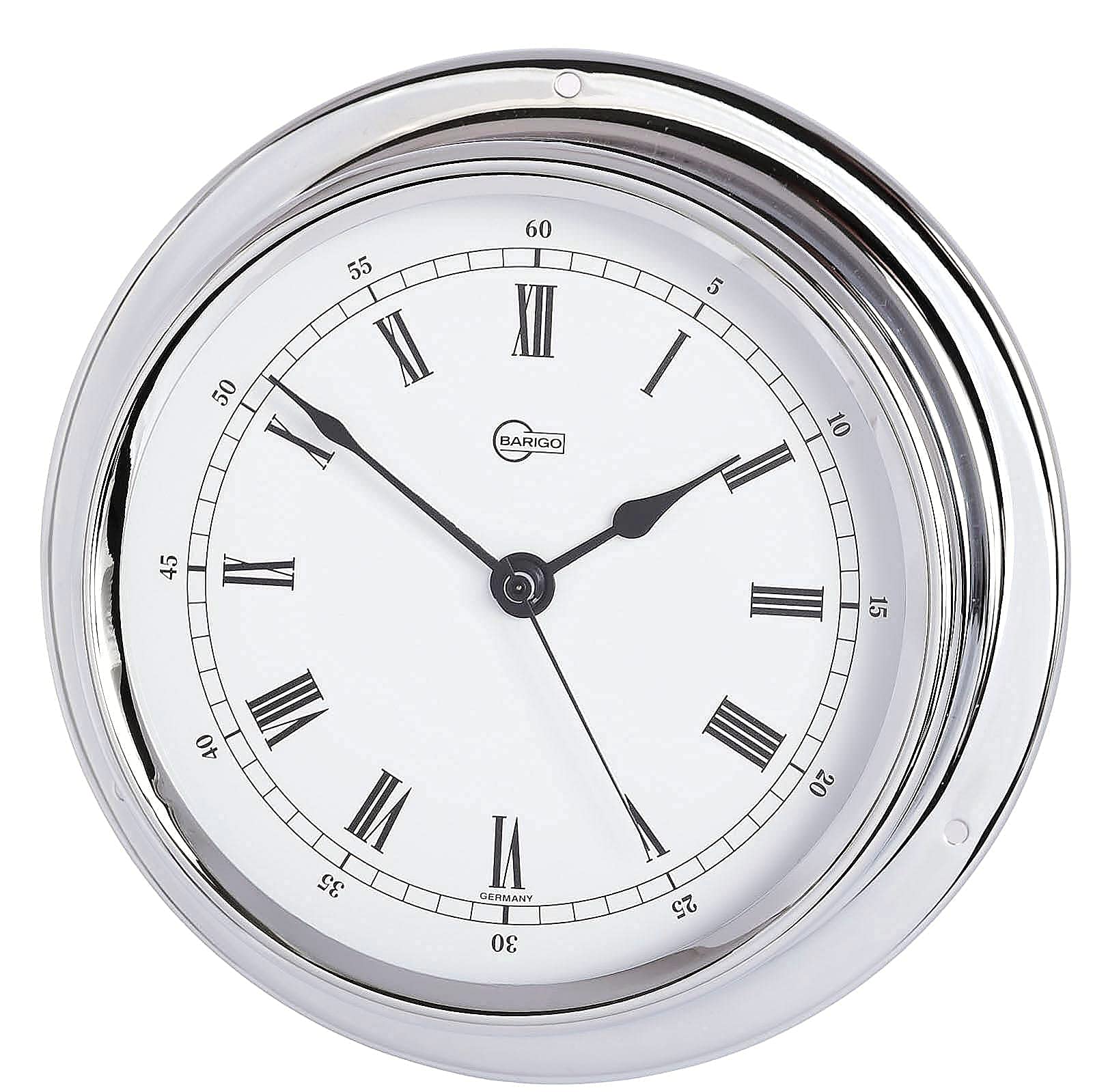 Barigo Regatta 684cr Schiffsuhr Chrom römisch 120mm
