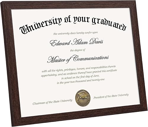 Vista 14 de upsimples Marco para certificados con vidrio de alta definición, marcos de documentos de diploma de fotos de 8.5 x 11 pulgadas para pared y mesa