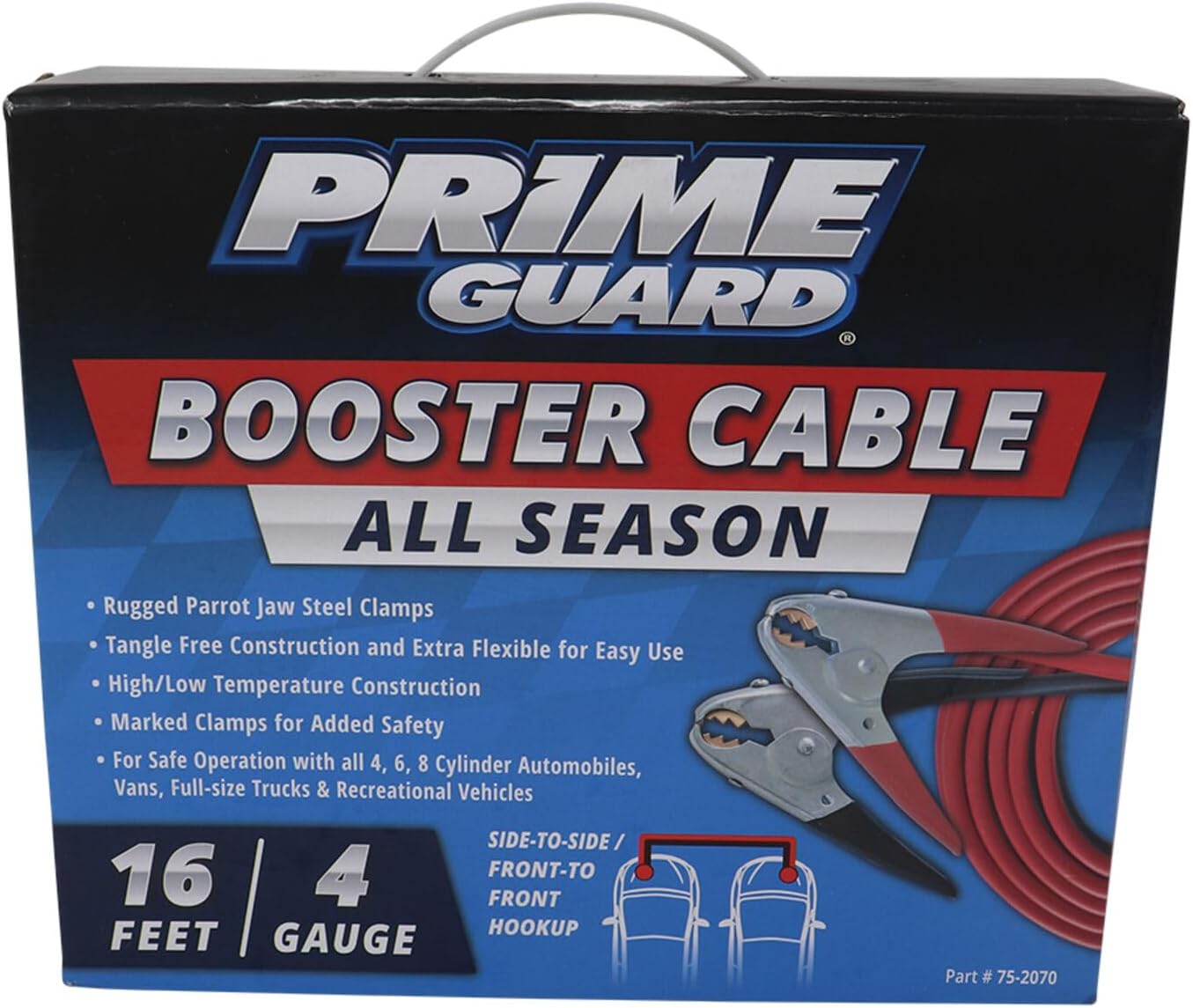 Prime Guard All Season Booster Cable | 16 Feet | 4 Gauge | SKU: 75-2070