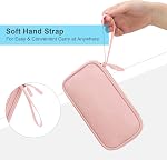 Lacdo Organisateur électronique, organisateur de câble de voyage sac Pouch Tech Accessoires électroniques étui chargeur double couche portable pour câble, cordon, chargeur, téléphone, écouteur, banque de puissance, rose clair