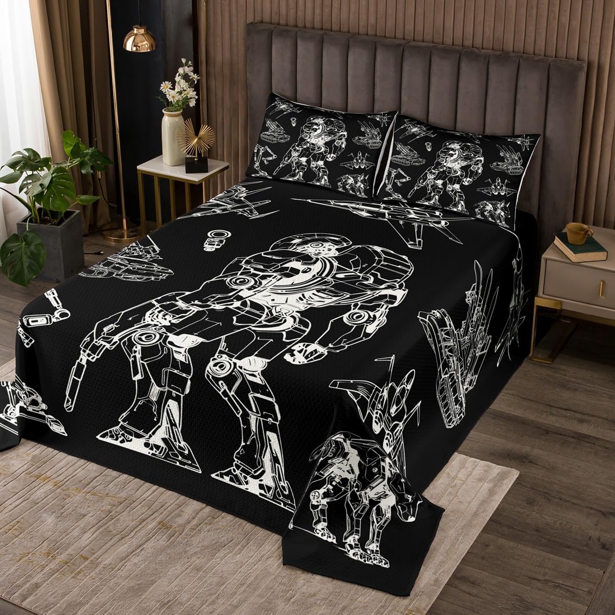 Black Red Camo Bedspread Queen Size,Grey Geometric Plaid Camouflage Bedding Set 3pcs for Kids Men Boys Room Decor,Adult Army Lovers Quilt Set Modern Microfiber Comforter Set,2 Pillowcases