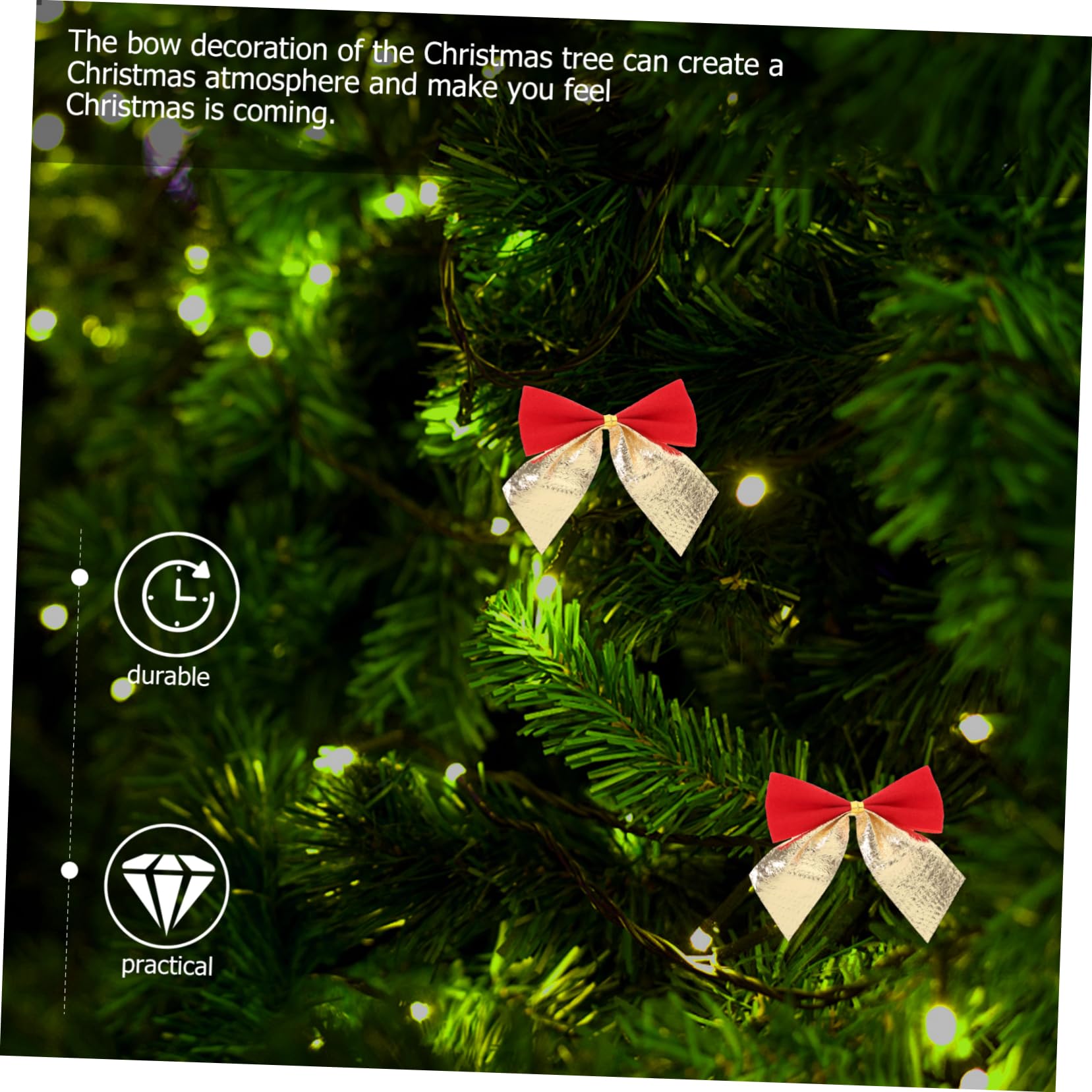 TOPBATHY 360 Piezas Lazo De Navidad Decoraciones para El Hogar Lazos para Envolver Lazos De Corbata De Navidad Mini Lazos De para Manualidades Paño De Flocado