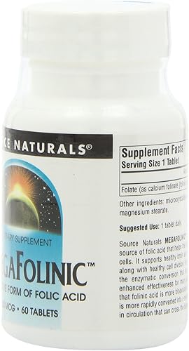 Vista 9 de Source Naturals MegaFolinic 800mcg - 60 Tabletas
