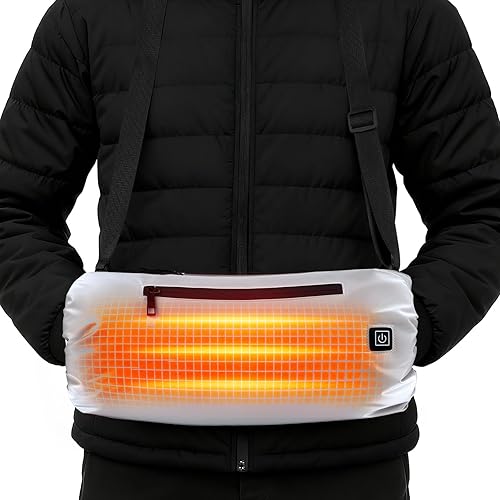 Miniatura 8 de Bolsa calentada recargable para calentar las manos con banco de energía de 10000 mAh, orejeras eléctricas para cuello y cintura, 3 niveles de